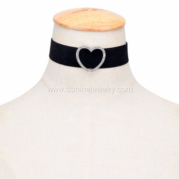 Heart Velvet Collars Necklaces Charming Jewelry Accessories